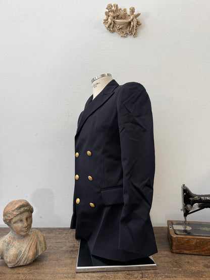 Vintage Italian Navy Double Breasted Jacket “S”