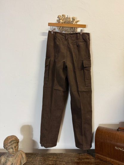 Vintage 80’s German Army Moleskin Cargo Pants “W31”