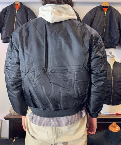 Black Bomber Jacket MA1
