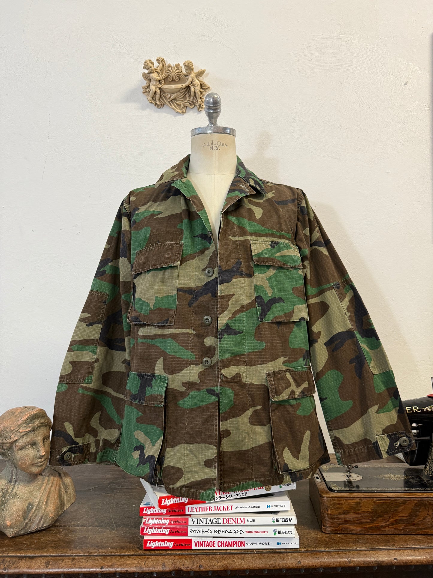 Vintage Woodland Jacket Rip StopUs Army “L”