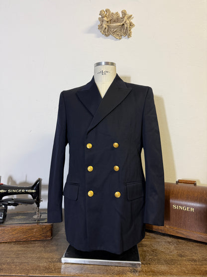 Vintage 00’s Italian Navy Double Breasted Jacket “L”