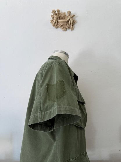 Vintage 60’s Jungle Jacket Popeline Us Army “L”