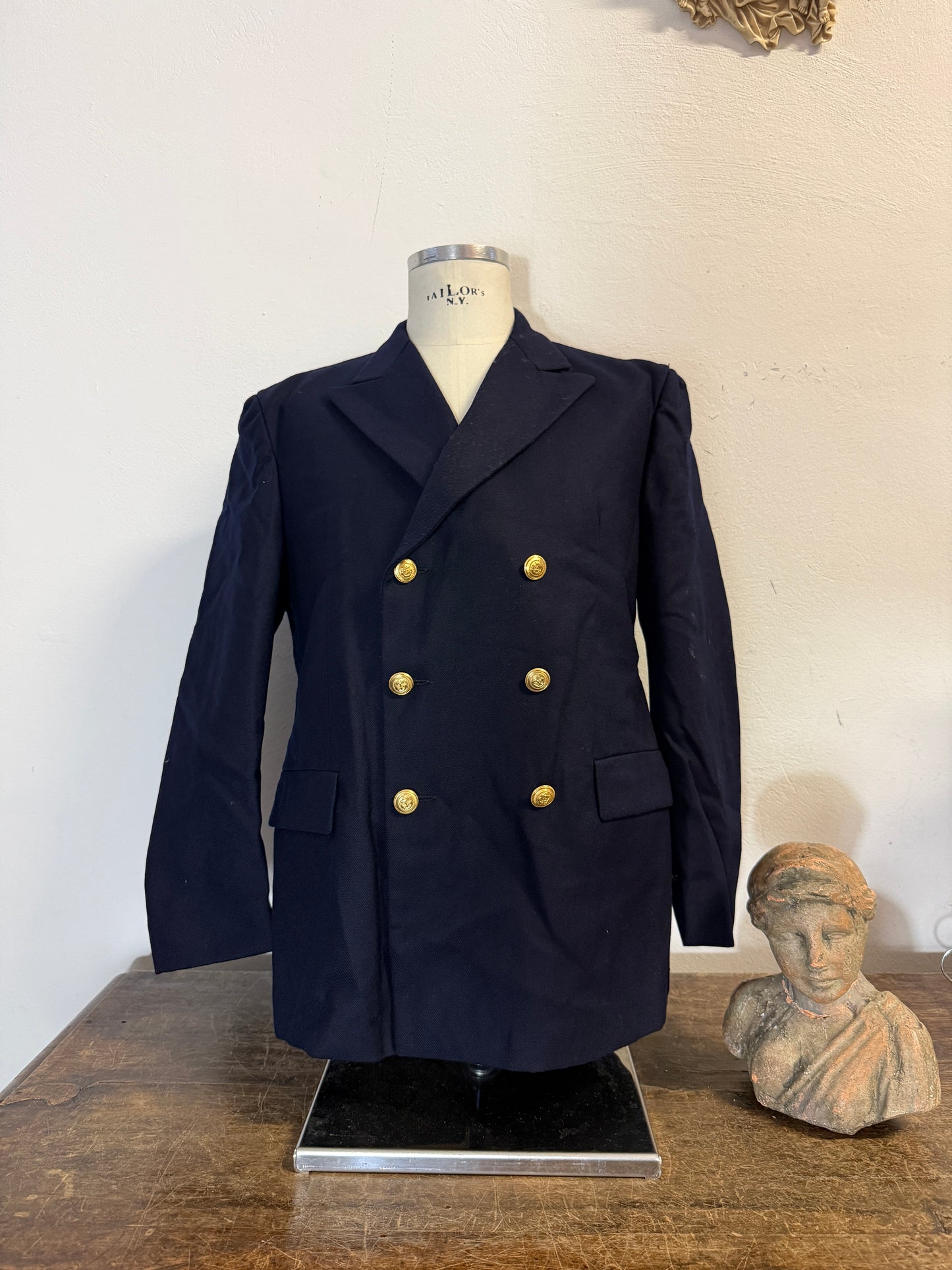 Vintage 90’s Italian Navy Double Breasted Jacket “M/L”