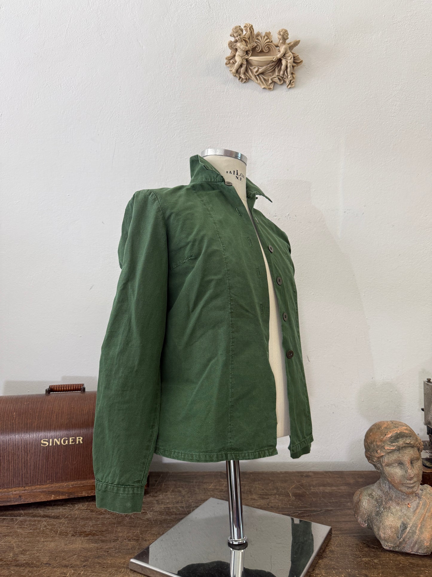 Vintage 80’s Woman Swedish Army Shirt - S
