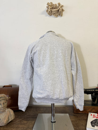 Raglan Grey Half Zip Sweatshirt
