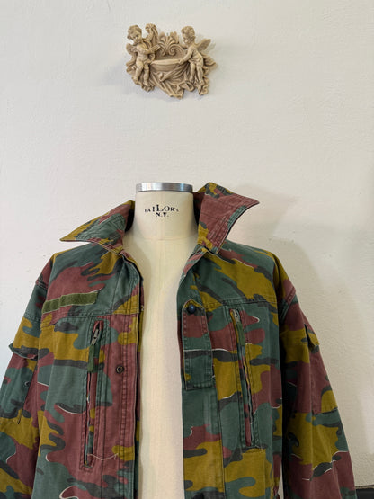 Vintage Belgian Army Camo Jacket “XL”