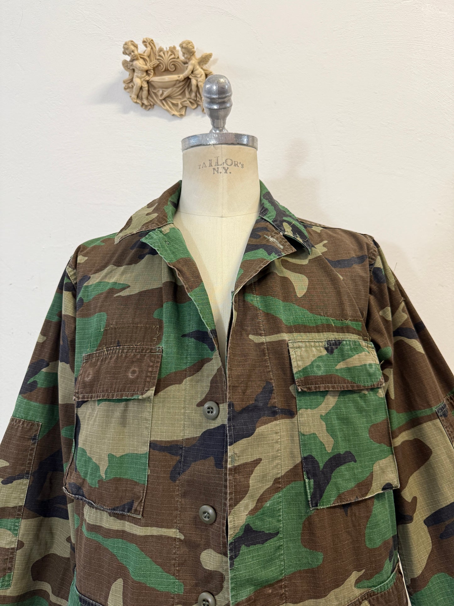 Vintage Woodland Jacket Rip StopUs Army “L”