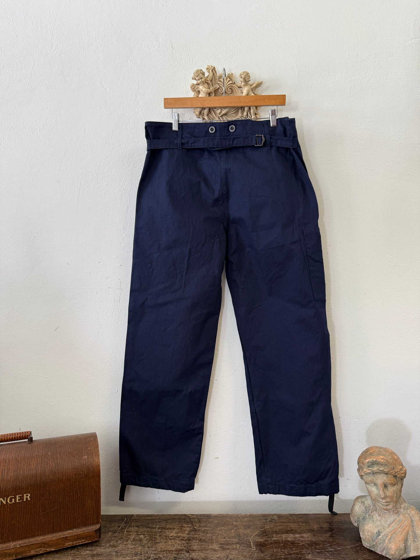 Vintage German Army Work Pants HBT “W36”