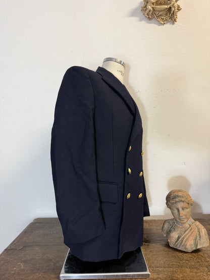 Vintage 90’s Italian Navy Double Breasted Jacket “M”