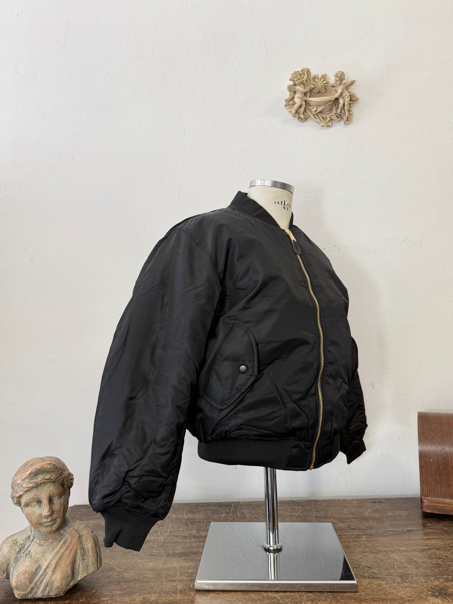 Black Bomber Jacket MA1