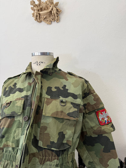 Vintage 90’s Serbian Army Jacket “S”