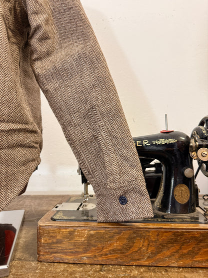 Chesapeake’s Wool Padded Shirt CPO Herringbone