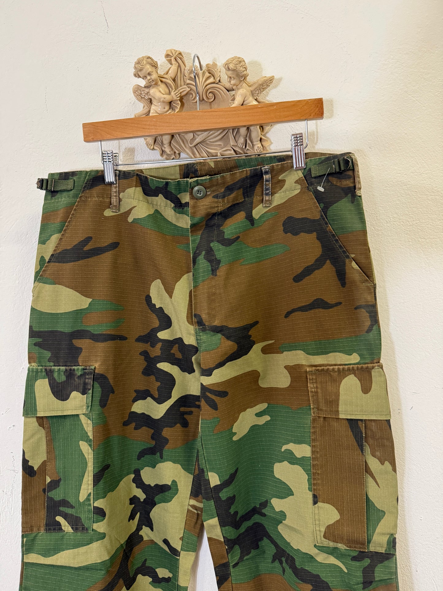 Ripstop Woodland Camo Cargo Pants “W35”