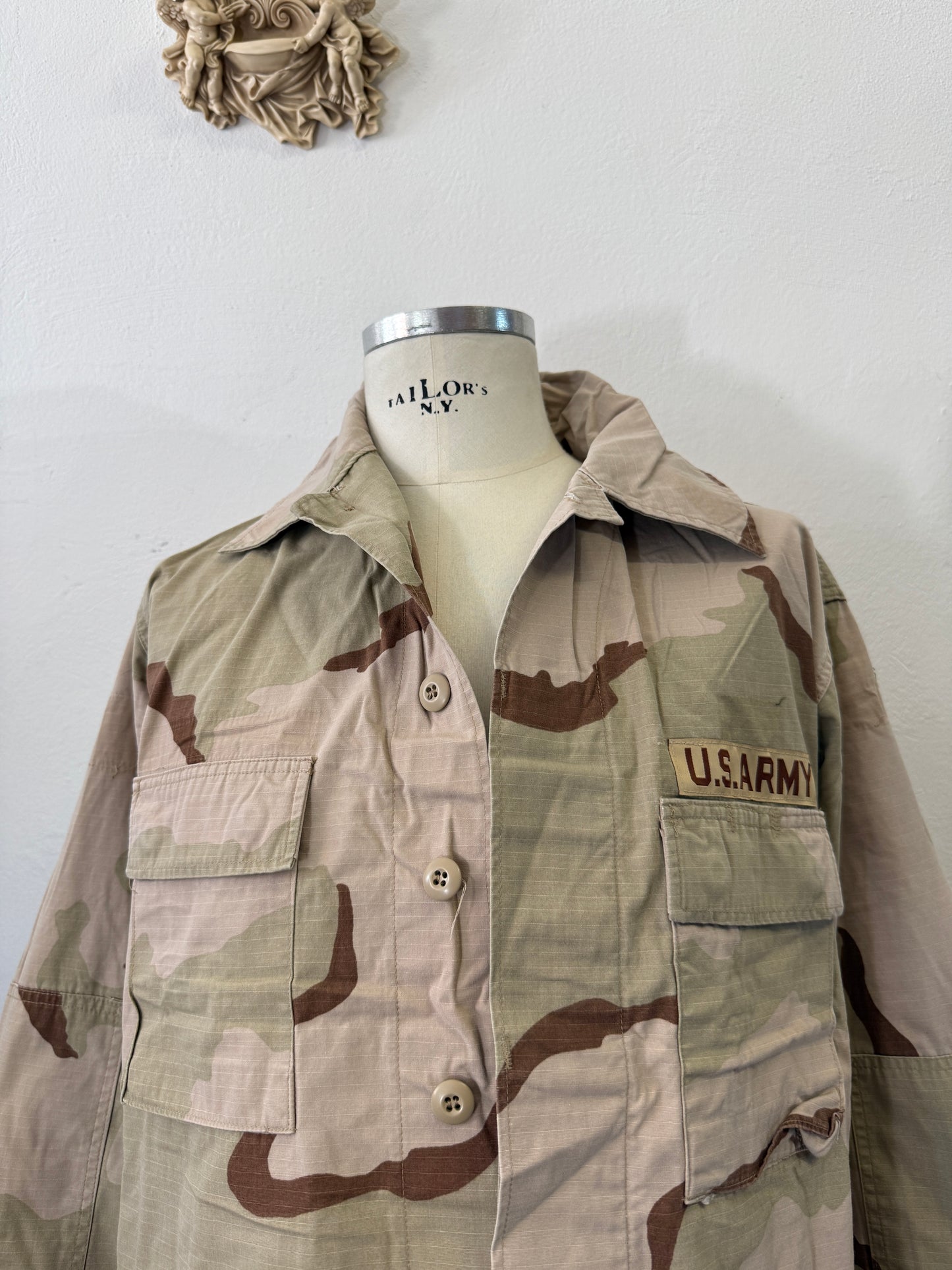 Vintage BDU Camo Jacket Ripstop US Army – XL