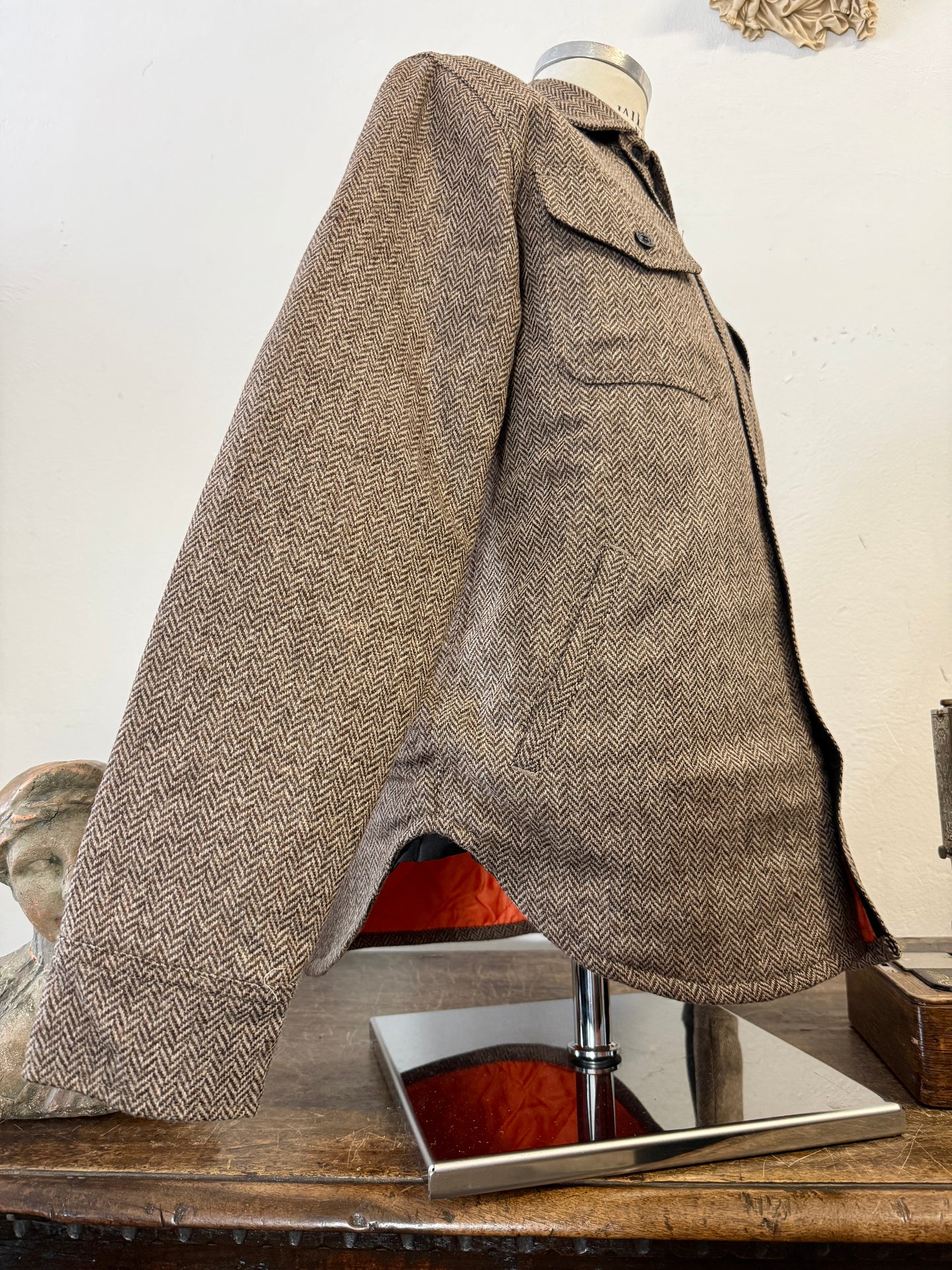 Chesapeake’s Wool Padded Shirt CPO Herringbone