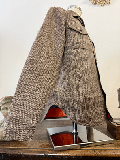 Chesapeake’s Wool Padded Shirt CPO Herringbone