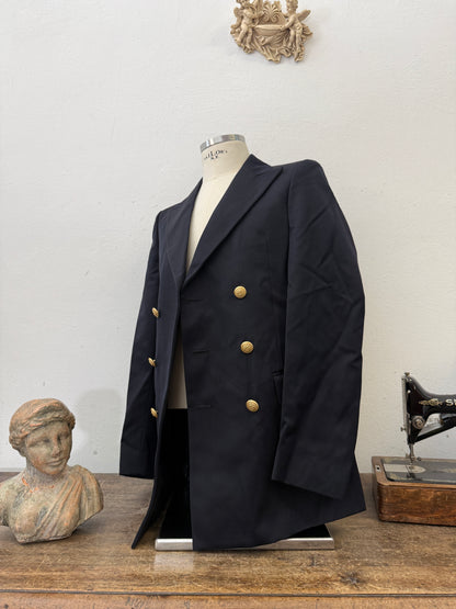 Vintage Italian Navy Double Breasted Jacket “S”