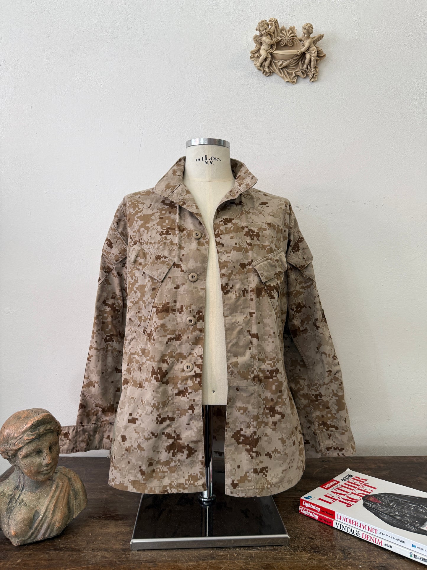 Vintage Us Marine Corps USMC Desert Marpat Combat Jacket “L”