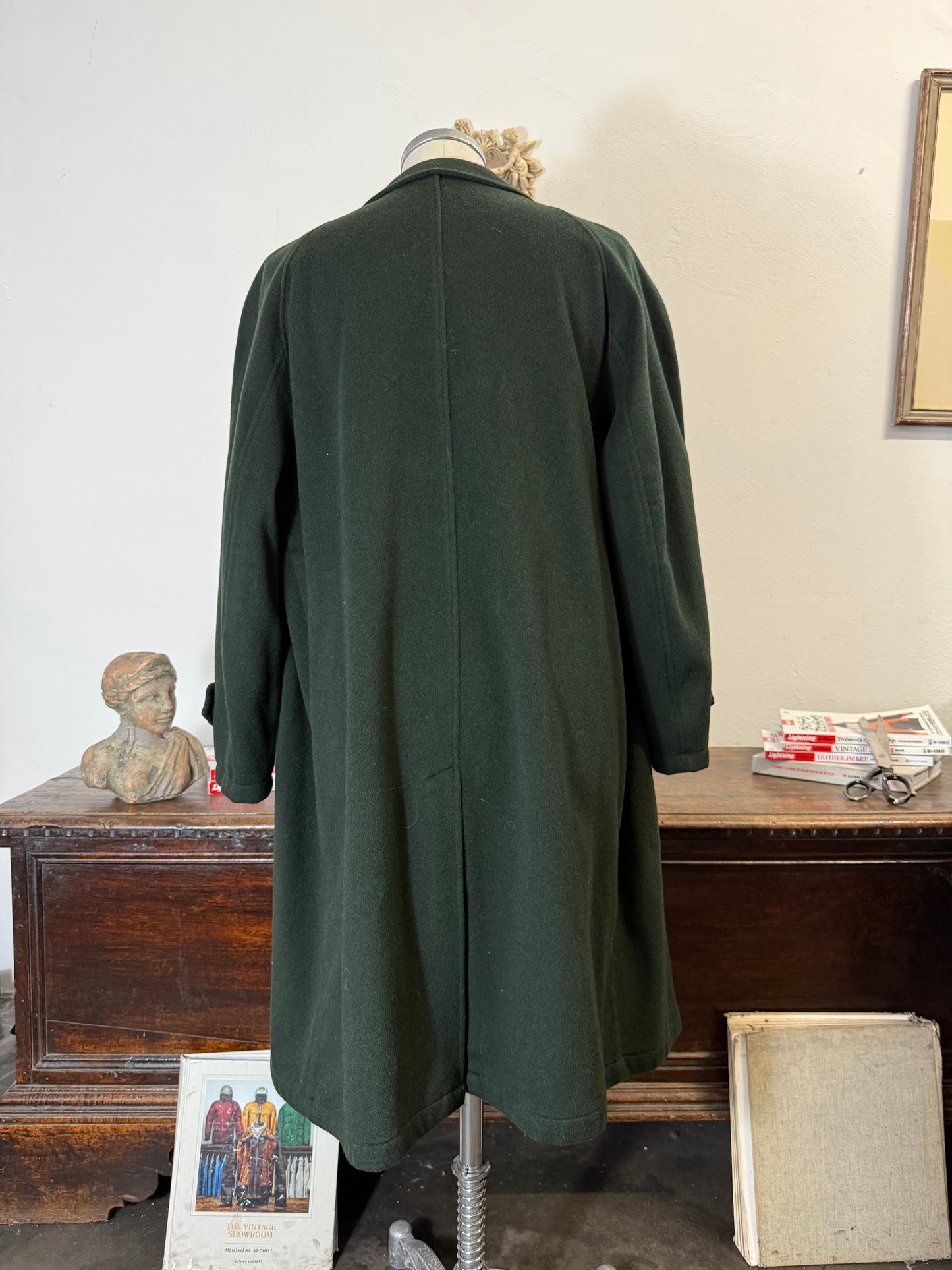 Vintage Green Wool Coat “L/XL”