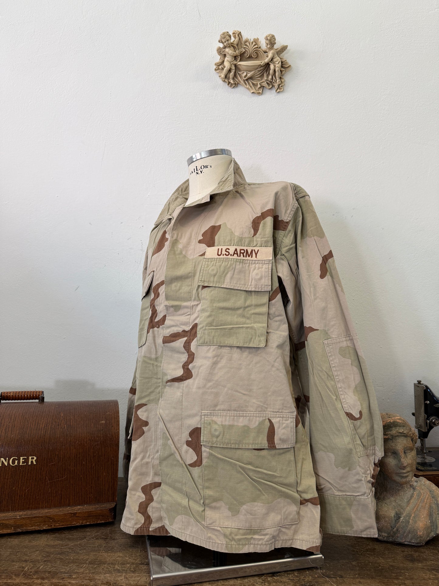 Vintage BDU Camo Jacket Ripstop US Army – XL