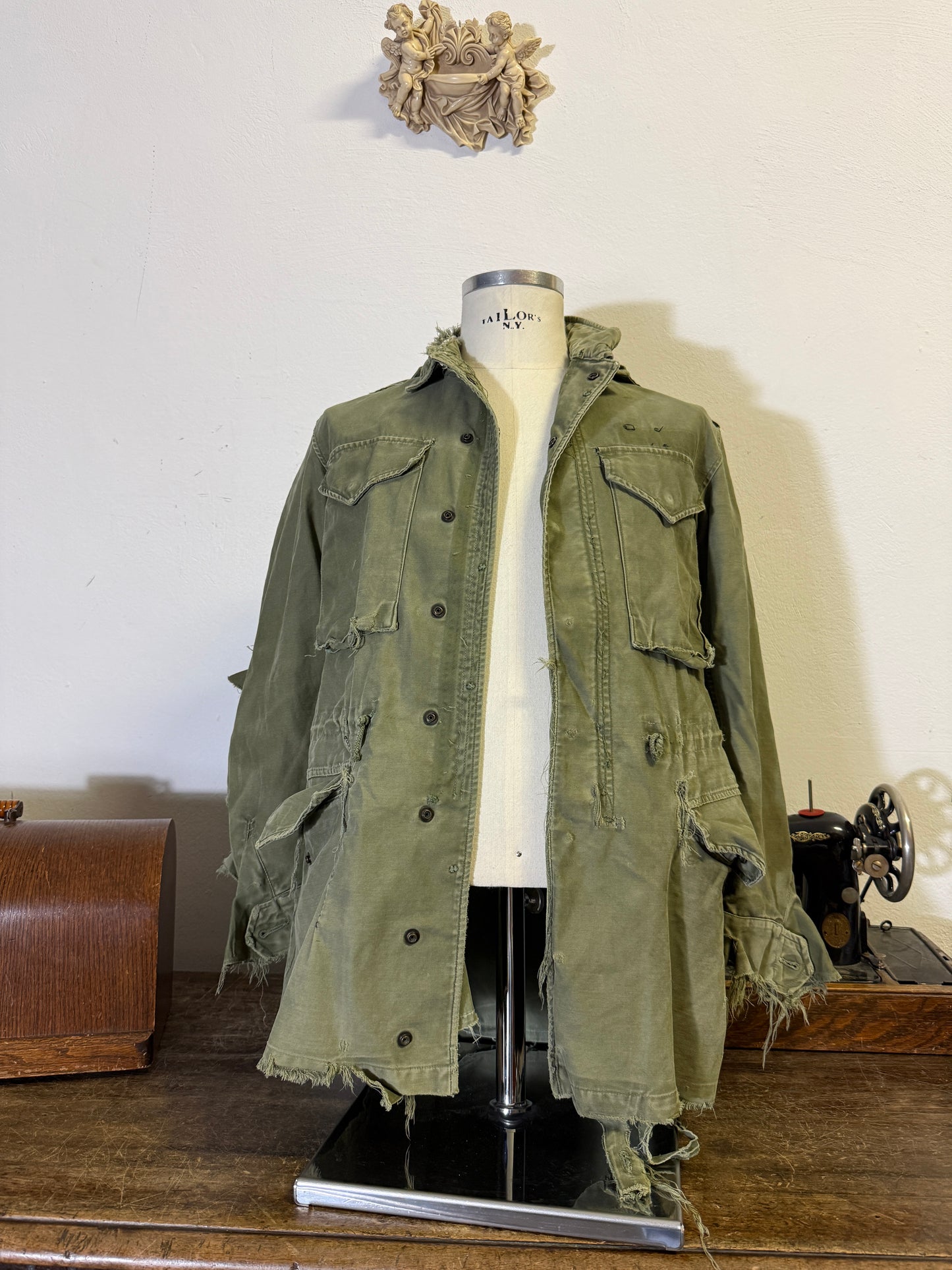 Distressed Vintage Field Jacket M51 US Army “M”