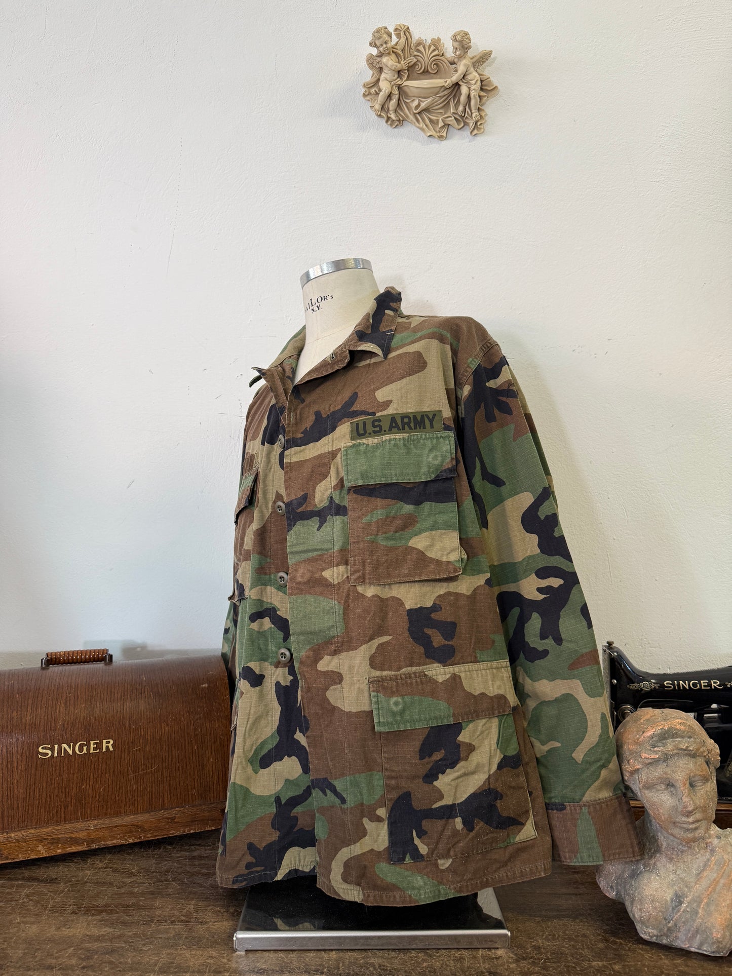 Vintage Ripstop Woodland Us Army Jacket “XL”