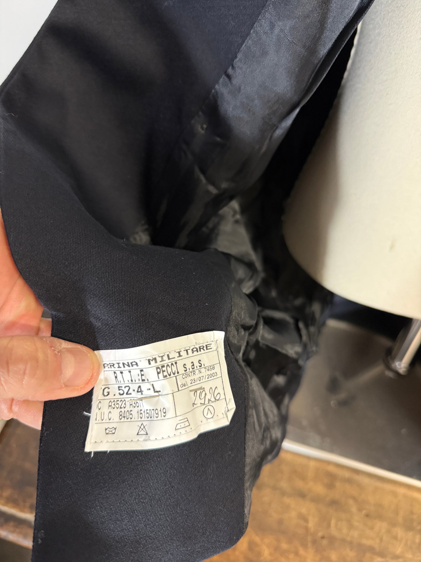 Vintage 00’s Italian Navy Double Breasted Jacket “XL”