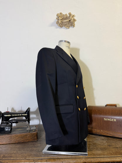 Vintage 00’s Italian Navy Double Breasted Jacket “M/L”