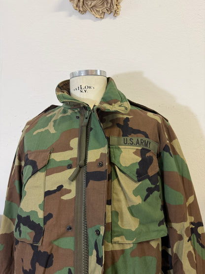 Vintage Woodland Field Jacket M65 Us Army “L/XL”