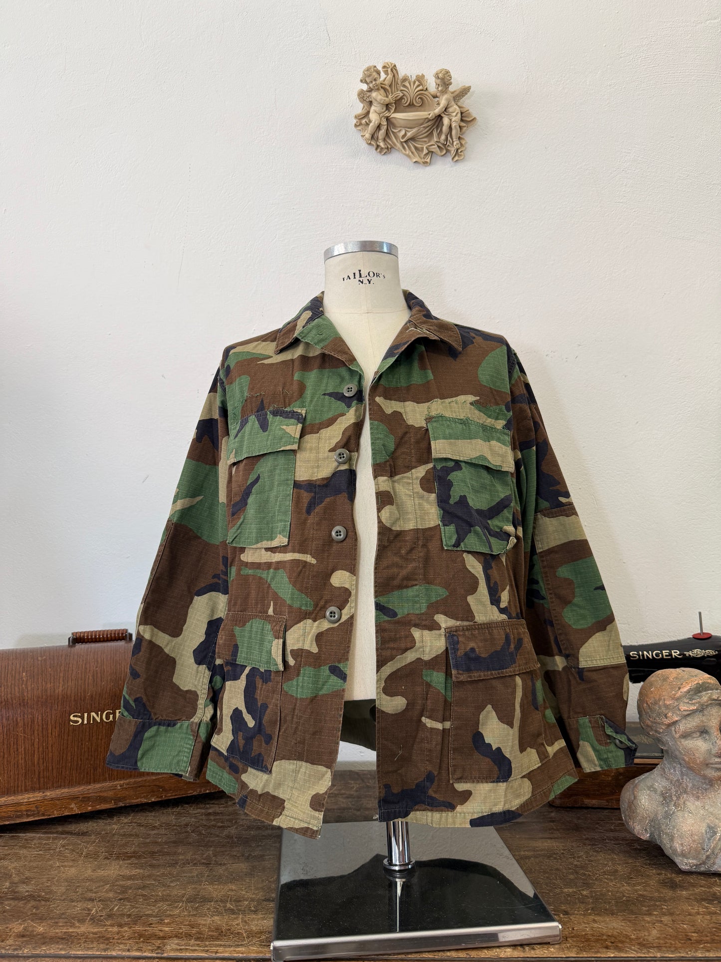 Vintage Ripstop Woodland Us Army Jacket “M”