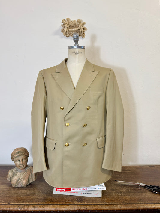 Vintage German Navy Double Breasted Jacket “L/XL”