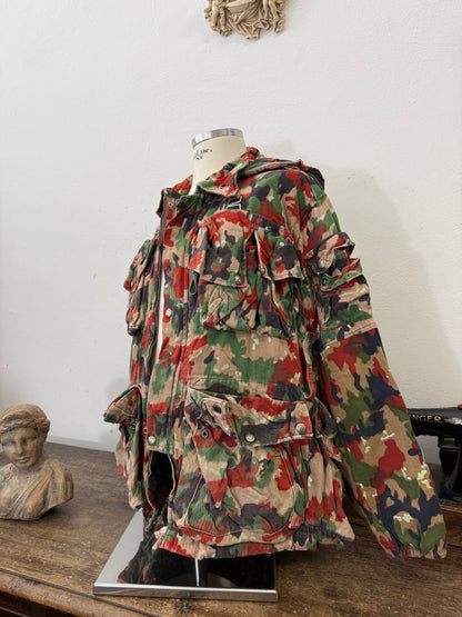 Vintage Swiss Army Camo Jacket M70 “XL”
