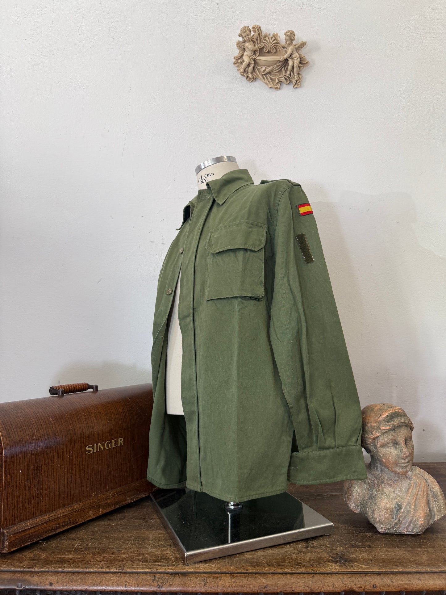 Vintage Spanish Army Shirt “M/L”