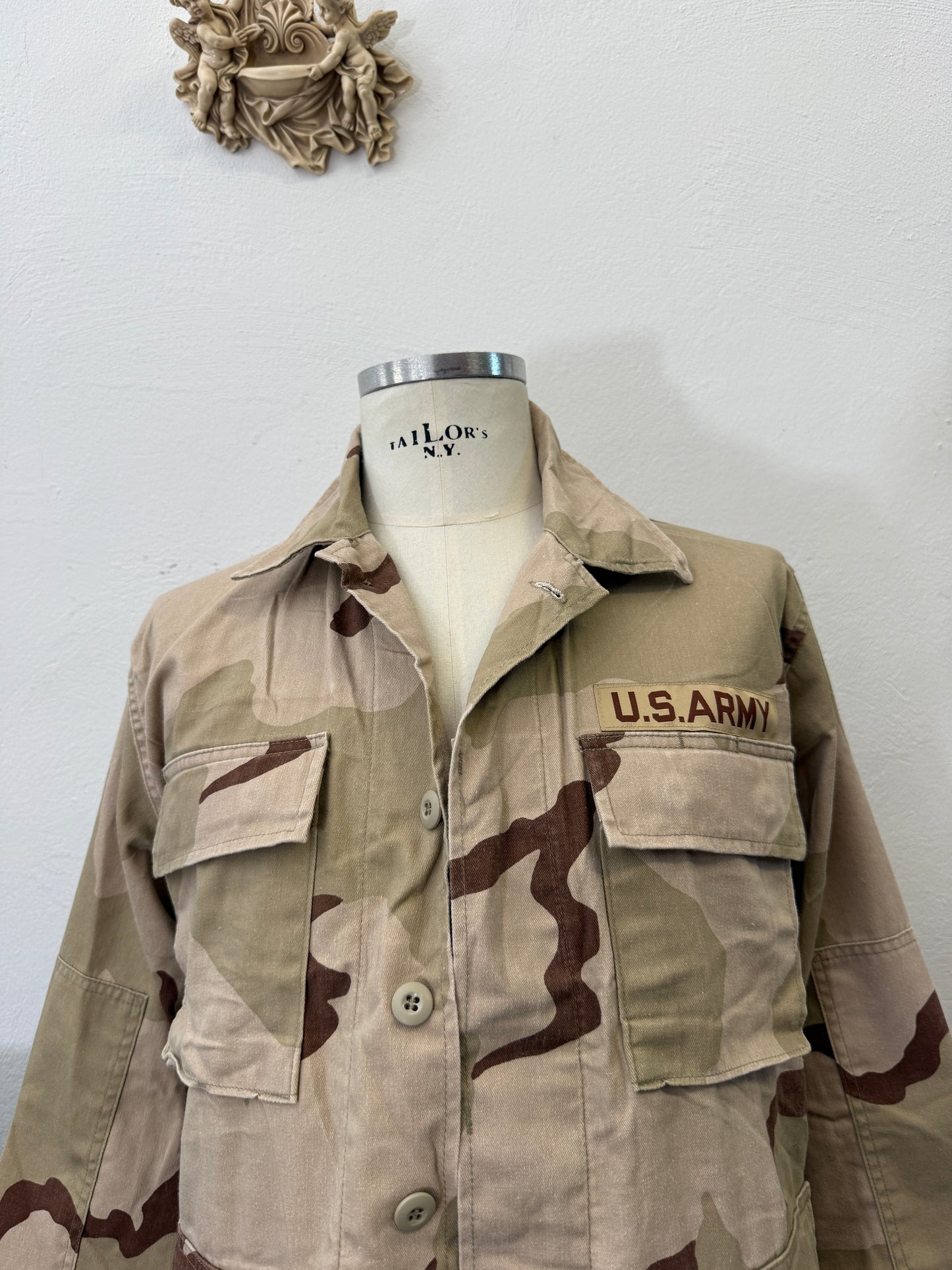 Vintage BDU Camo Jacket Ripstop US Army – L