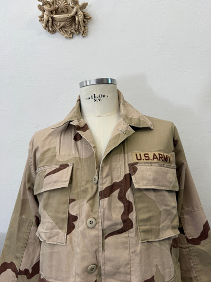 Vintage BDU Camo Jacket Ripstop US Army – L