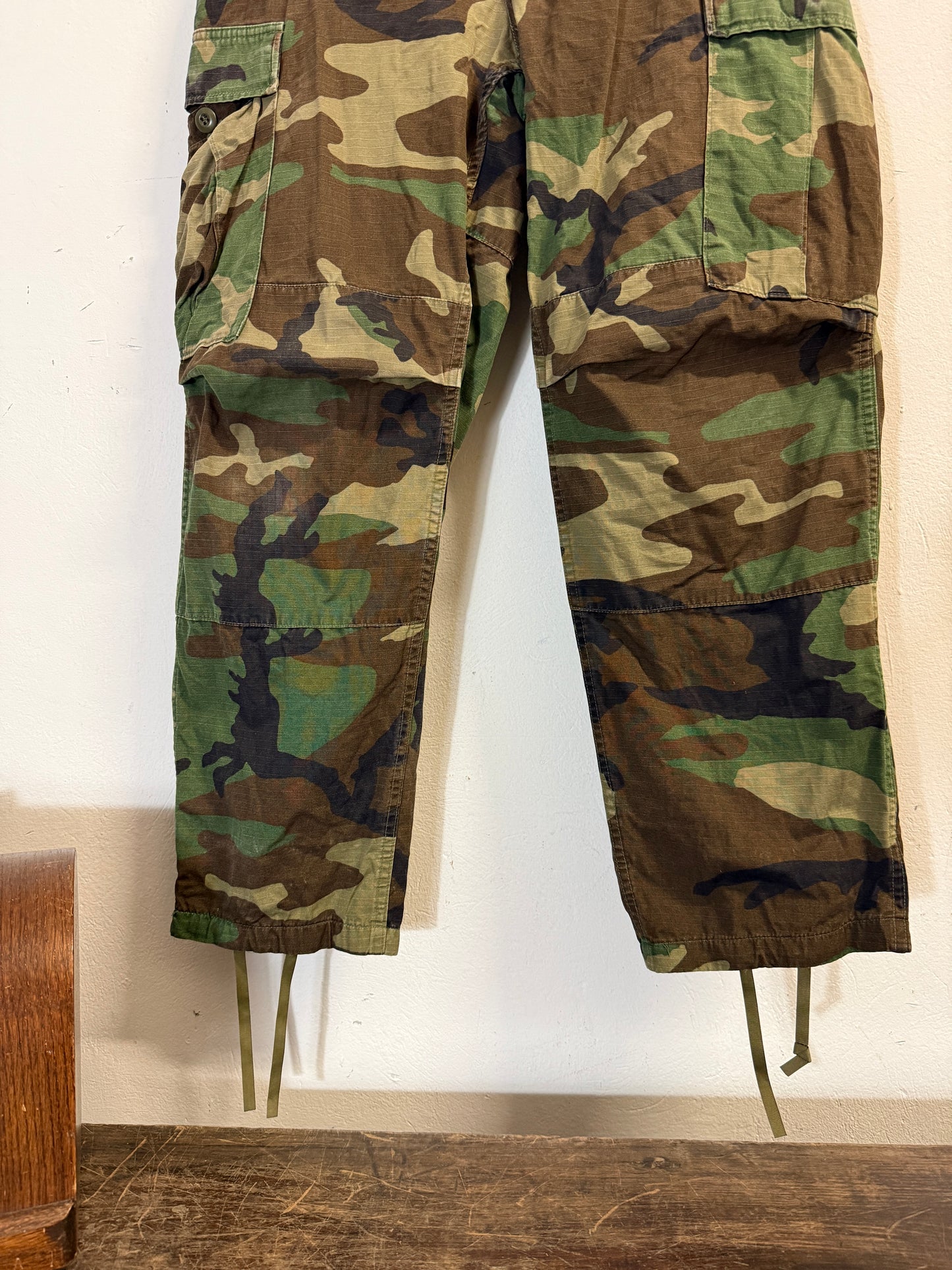 Vintage Woodland Camo Cargo Pants Us Army Rip Stop “W33”