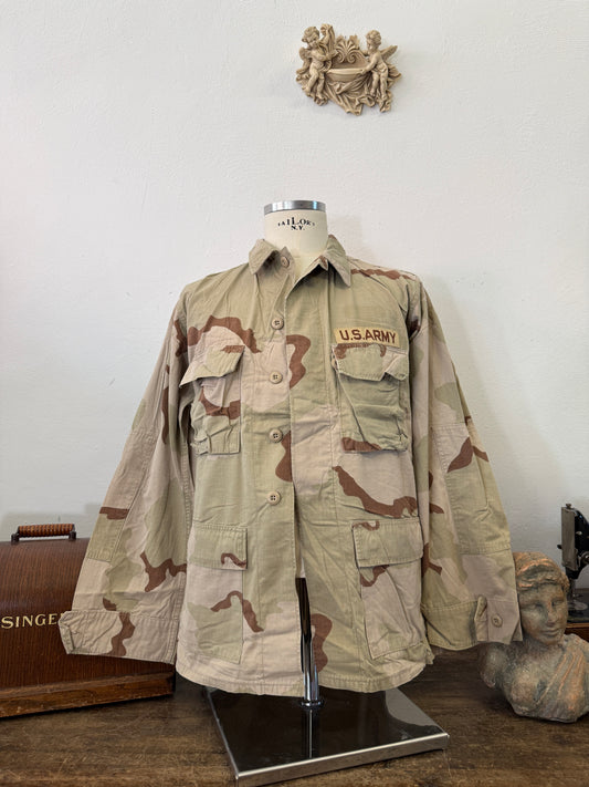 Vintage BDU Camo Jacket Ripstop US Army – L