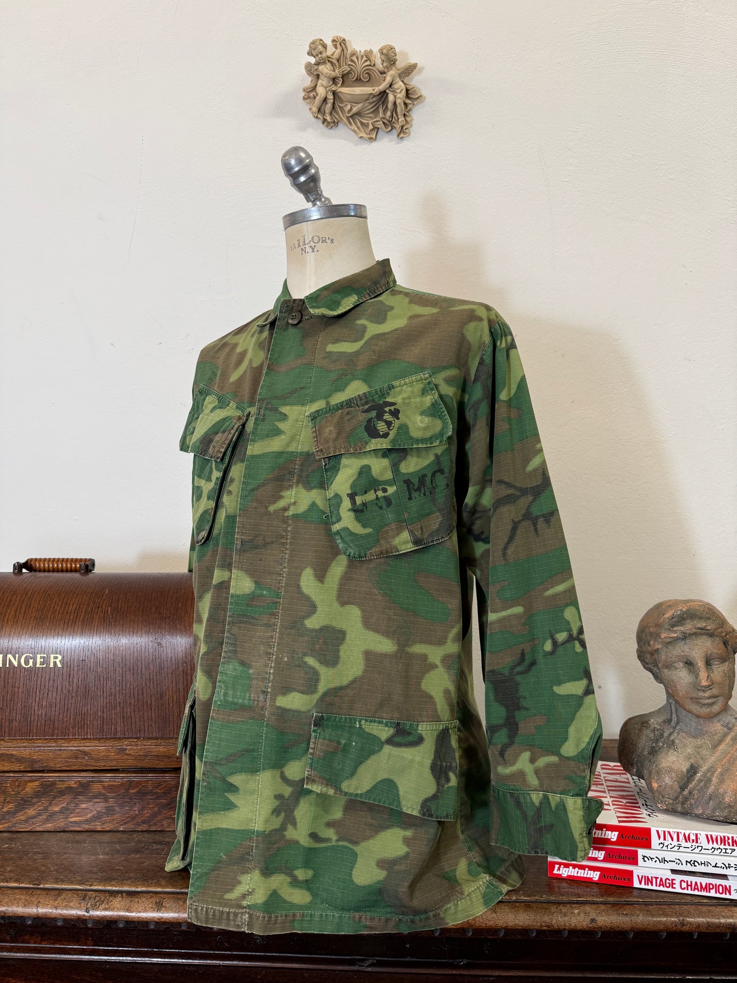 Vintage USMC Jungle Jacket ERDL - M/L