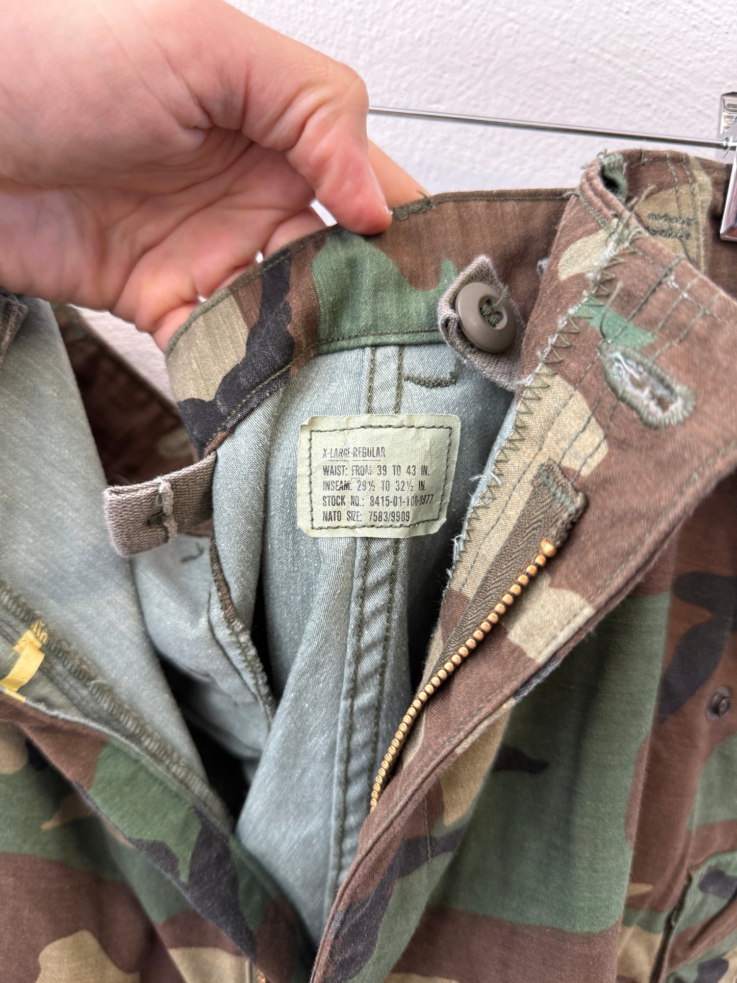 Vintage Woodland Cargo Pants M65 Us Army “W40”