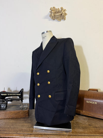 Vintage 00’s Italian Navy Double Breasted Jacket “L”