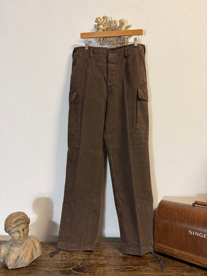 Vintage 80’s German Army Moleskin Cargo Pants “W34”