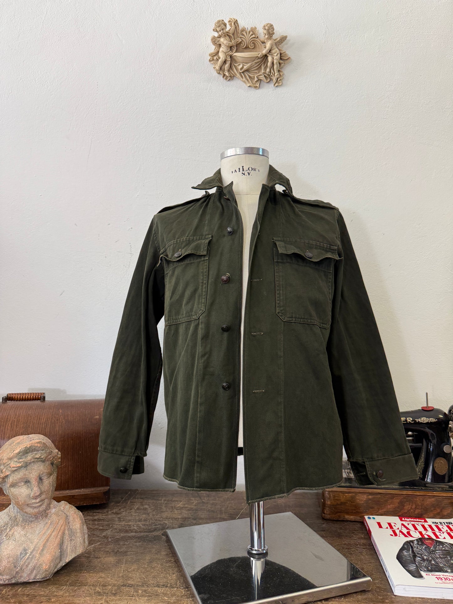 Vintage 80’s Faded Hungarian Army Shirt “S”