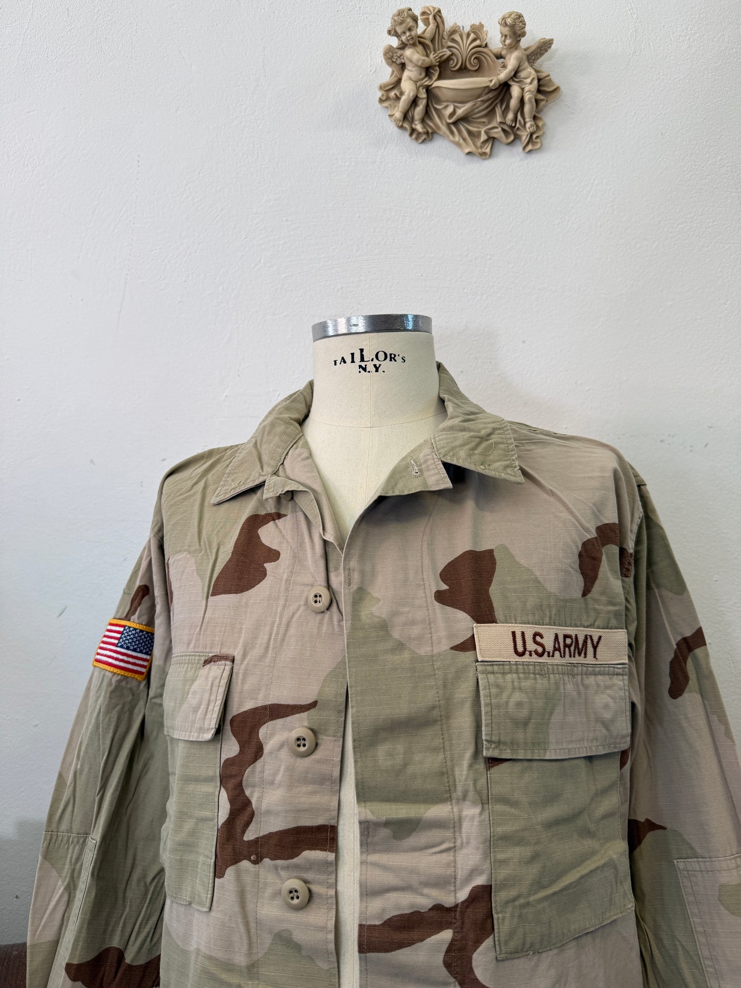 Vintage BDU Camo Jacket Ripstop US Army – XL