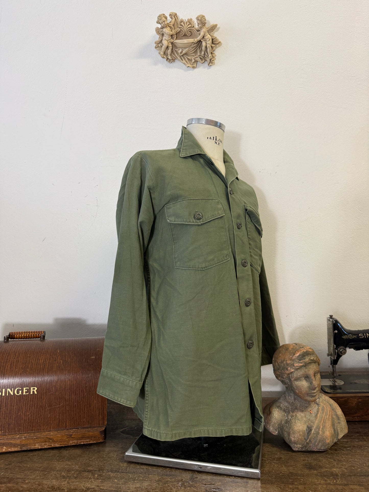 Vintage Og 107 Us Army Shirt “M/L”