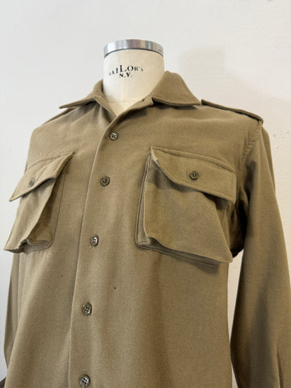 Vintage Italian Army Flannel Shirt “M”