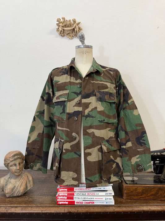 Vintage Woodland Jacket Rip Stop Us Army “L”