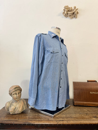 Vintage 90’s Italian Navy Shirt “L/XL”