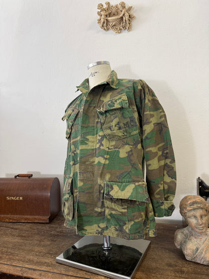 Vintage 60’s Ripstop Jungle Jacket ERDL Us Army “S/M”
