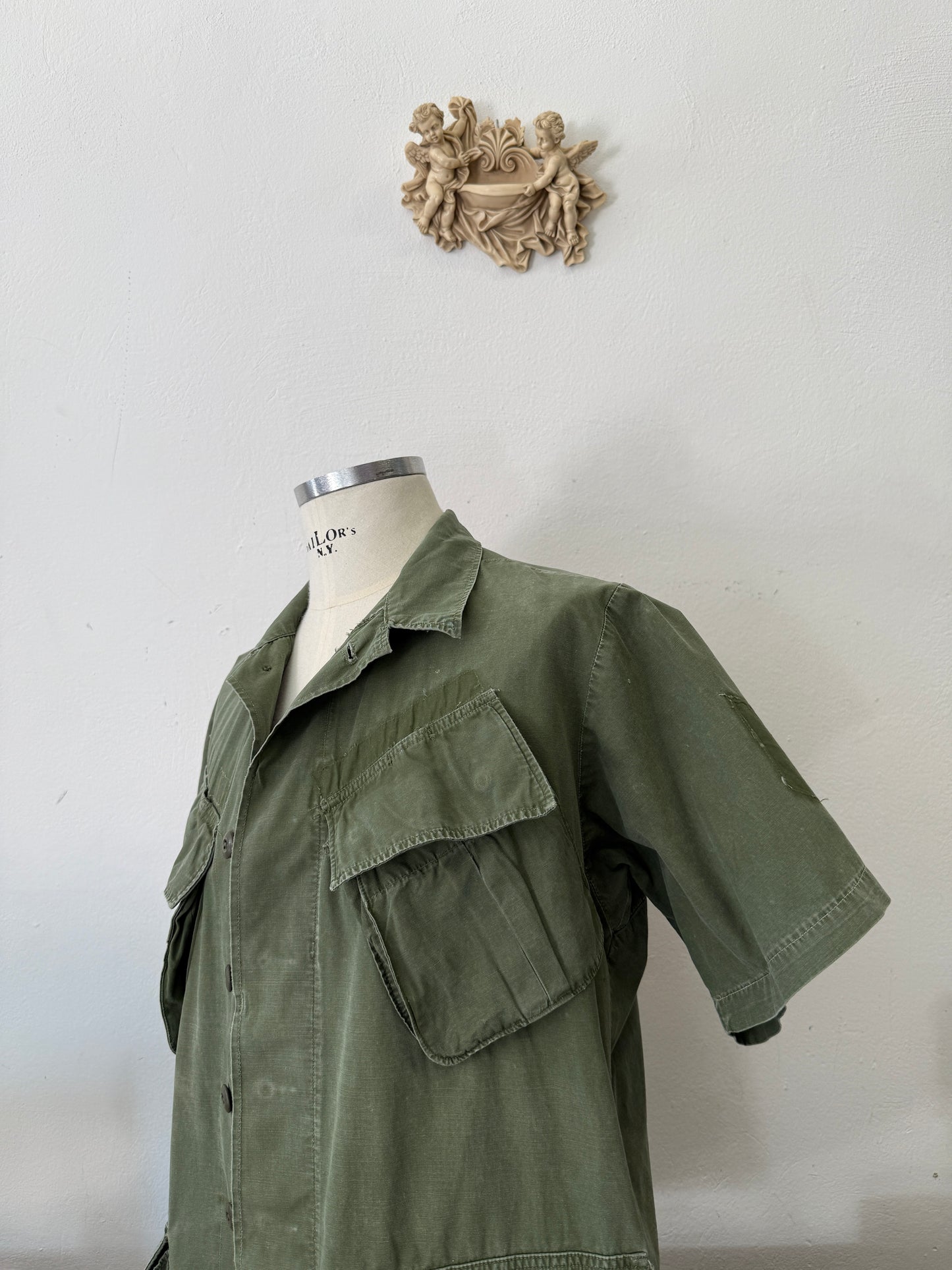 Vintage 60’s Jungle Jacket Popeline Us Army “L”