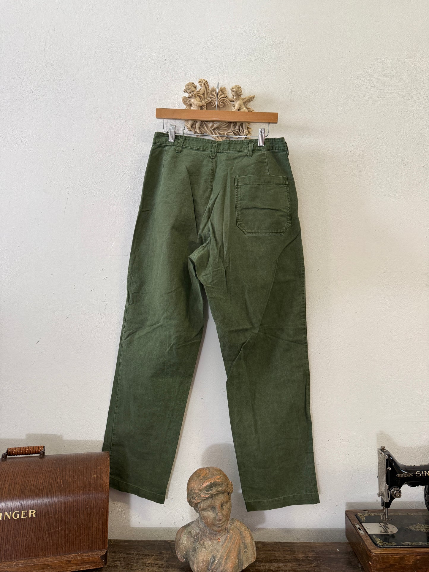 Vintage Swedish Army Fatigue Pants “W32”